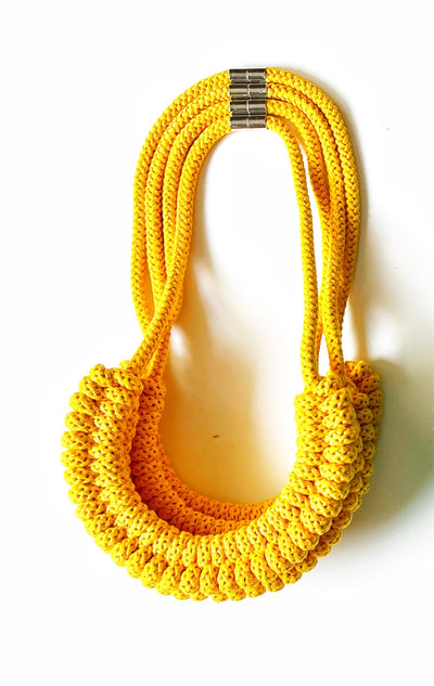 The Vibrant Yellow Statement Necklace